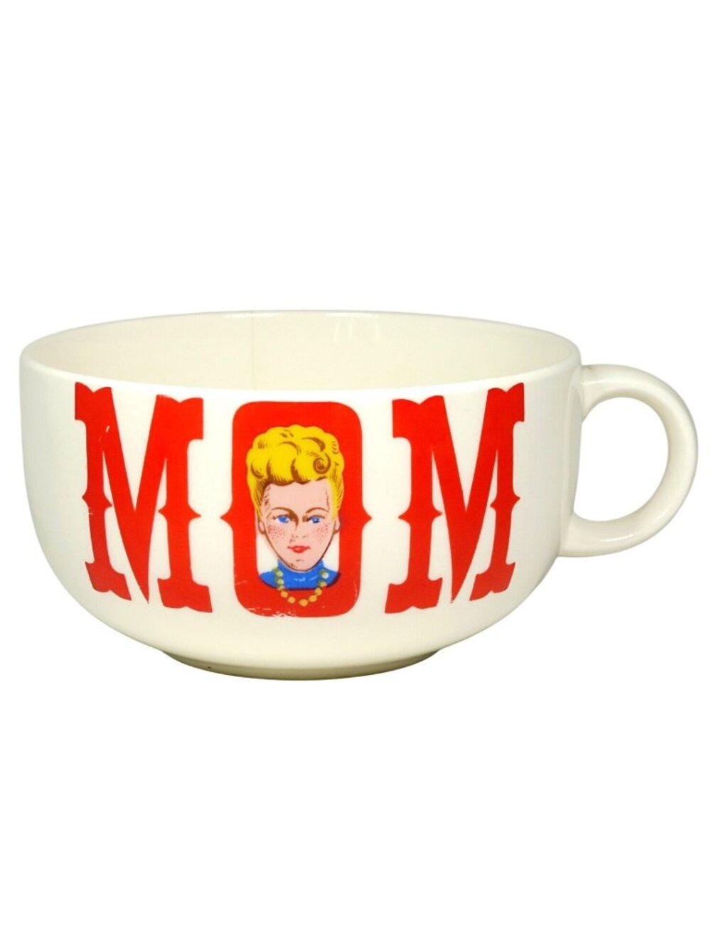 Vintage MOM Soup Bowl - 24oz - Kitsch Graphic - Retro Kitchen